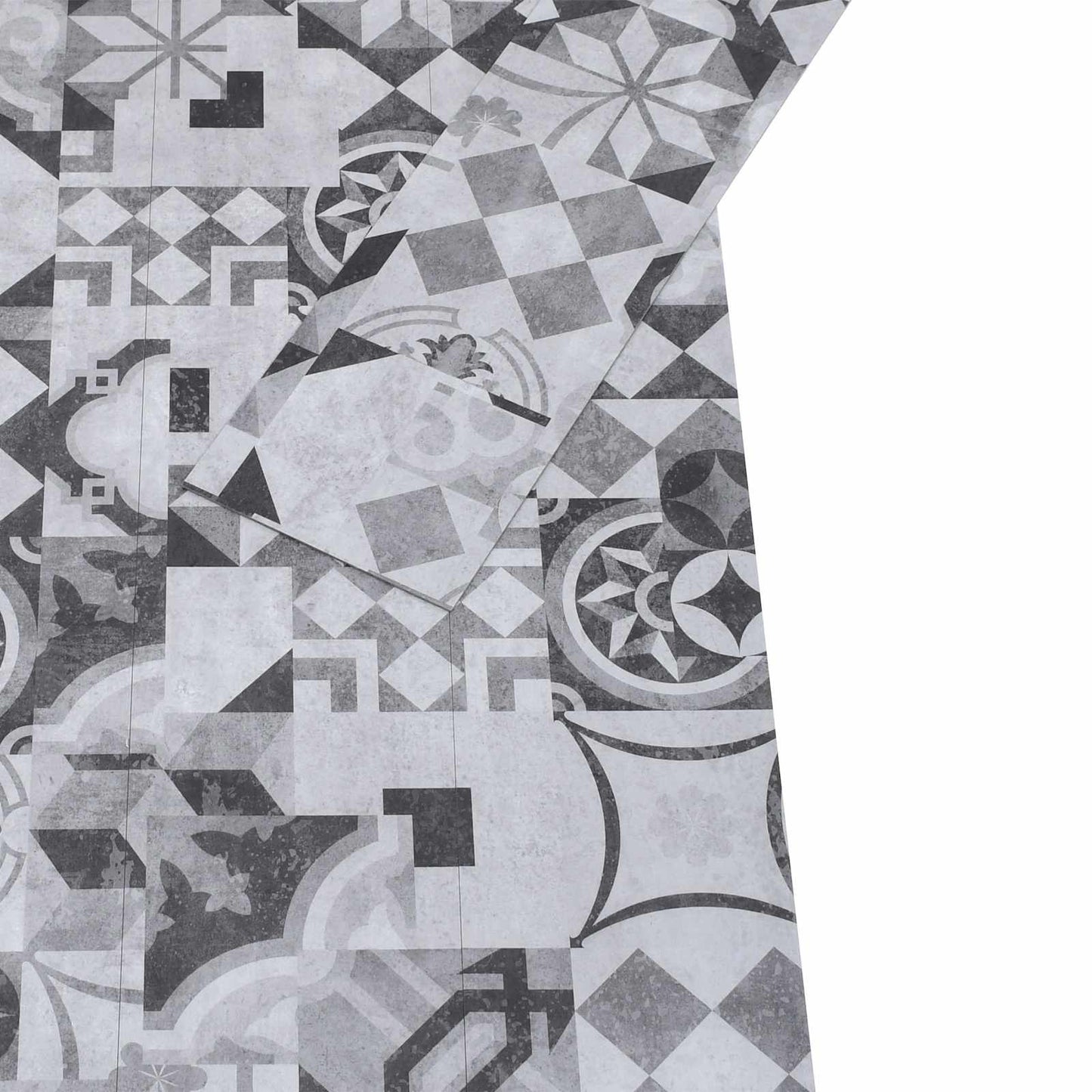Samolepicí Podlahová Prkna 32 Pcs Šedý Vzor 4,46 M² Pvc