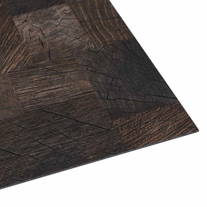 Podlahová Prkna 5,11 M² 55 Pcs Pvc Dřevěná Struktura Hnědá
