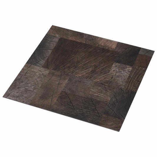 Podlahová Prkna 5,11 M² 55 Pcs Pvc Dřevěná Struktura Hnědá