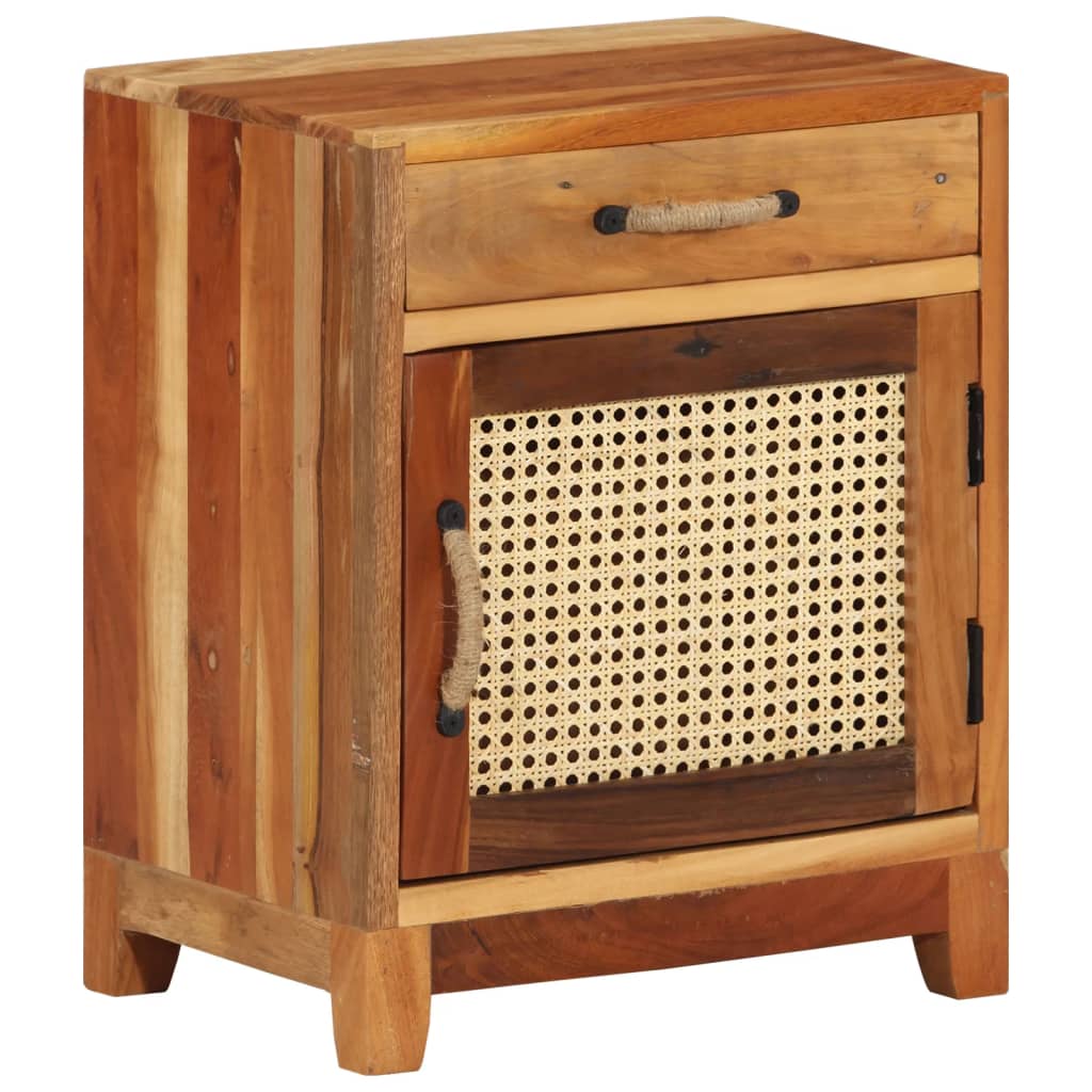 Noční Stolek 40 X 30 X 50 Cm Masivní Recyklované Dřevo