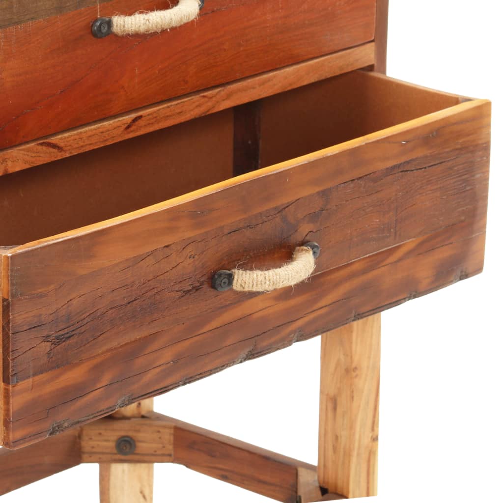Příborník 118 X 30 X 76 Cm Masivní Recyklované Dřevo
