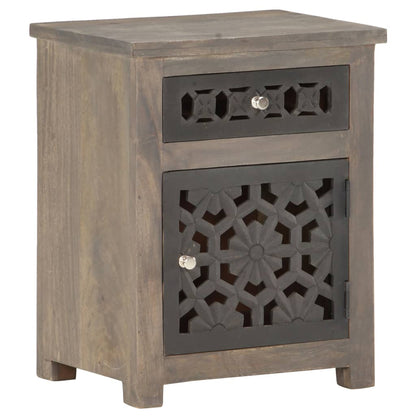 Noční Stolek 40 X 30 X 50 Cm Masivní Mangovníkové Dřevo