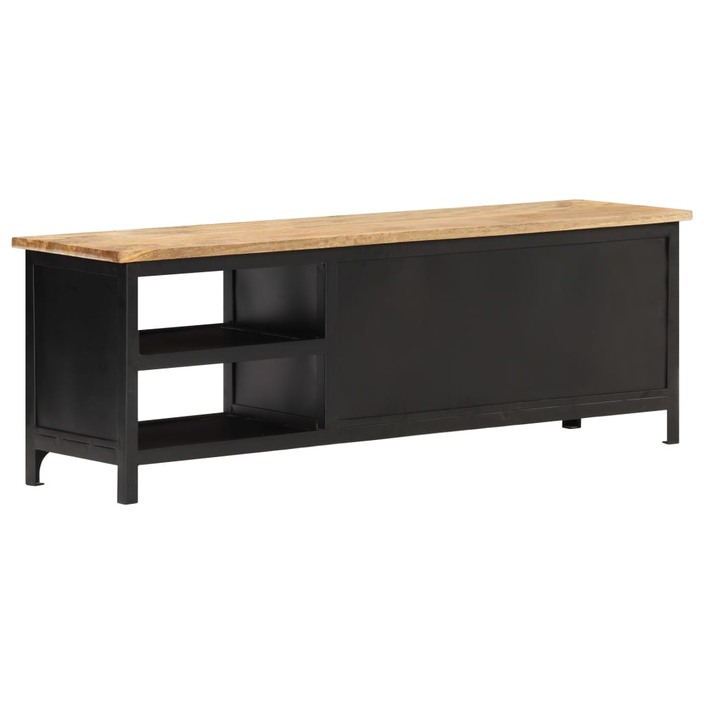 Tv Stolek 120 X 30 X 40 Cm Masivní Mangovníkové Dřevo