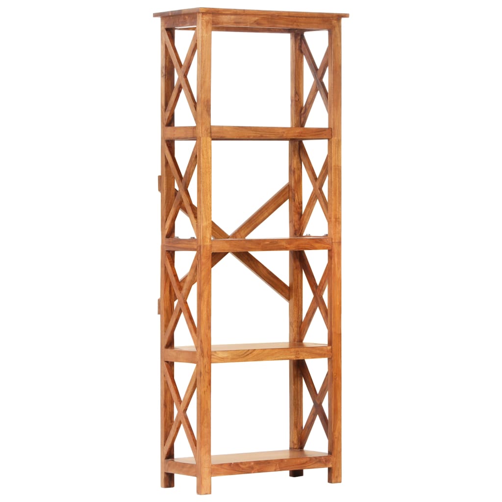 Knihovna 60 X 30 X Masivní Akácie S Medovým Povrchem