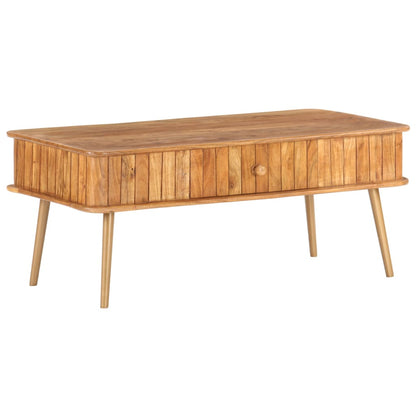 Konferenční Stolek 100 X 50 X 40 Cm Masivní Akáciové Dřevo