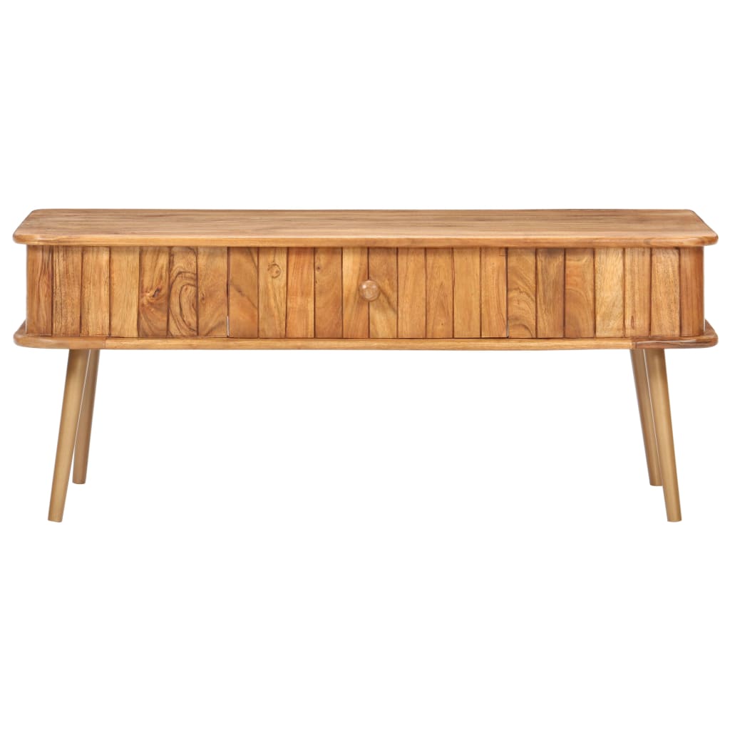 Konferenční Stolek 100 X 50 X 40 Cm Masivní Akáciové Dřevo