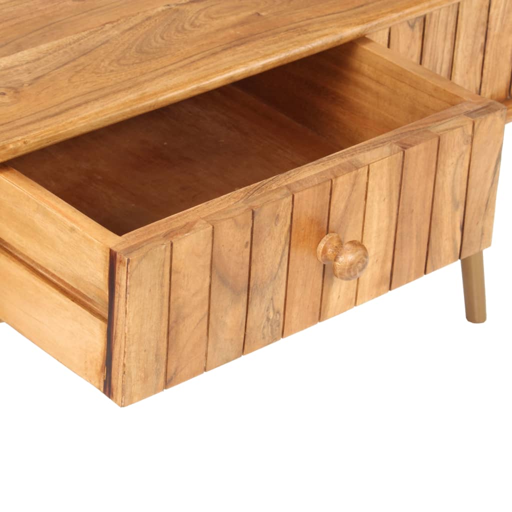 Konferenční Stolek 100 X 50 X 40 Cm Masivní Akáciové Dřevo
