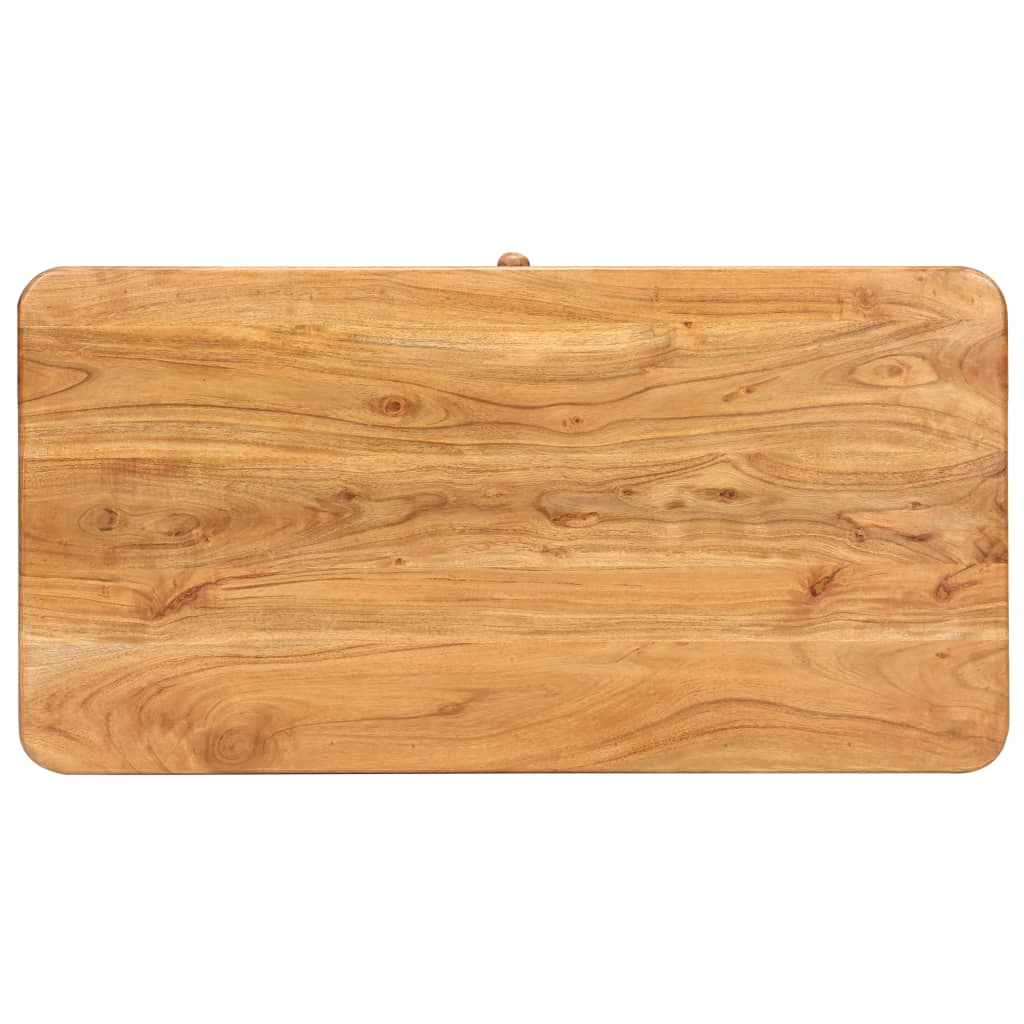 Konferenční Stolek 100 X 50 X 40 Cm Masivní Akáciové Dřevo