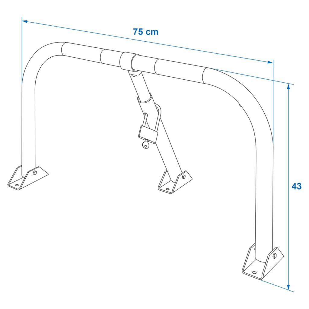 Proplus Parkovací Bariéra Se Zámkem