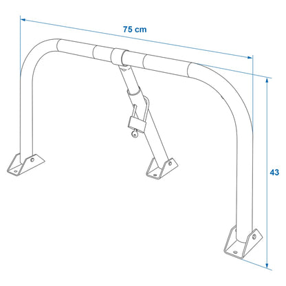 Proplus Parkovací Bariéra Se Zámkem