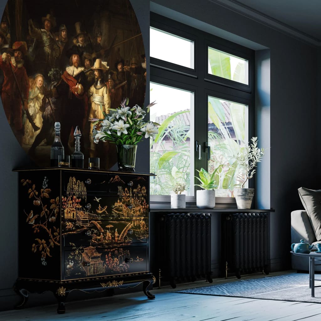 Wallart Kruhová Tapeta The Night Watch 142,5 Cm