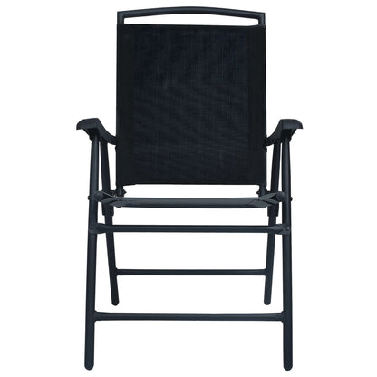 3Dílný Bistro Set Černý Ocel