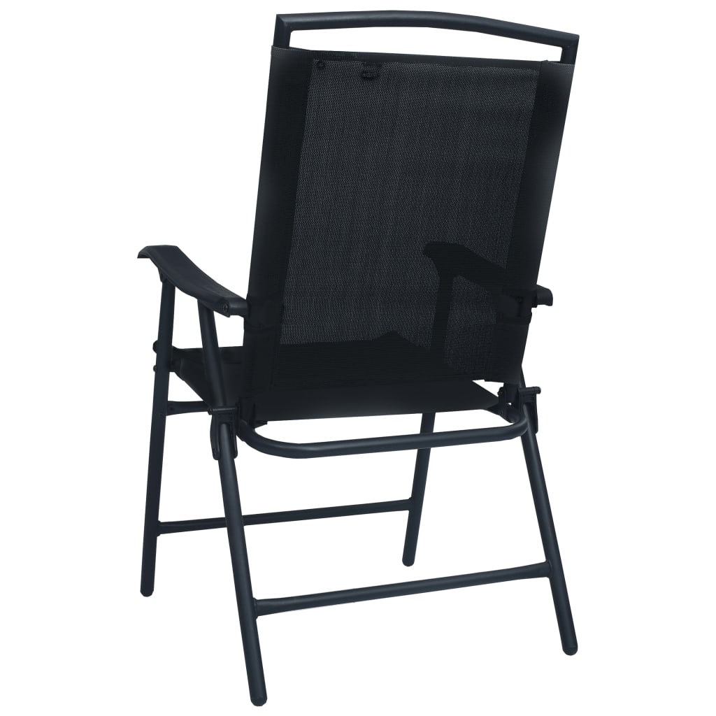3Dílný Bistro Set Černý Ocel