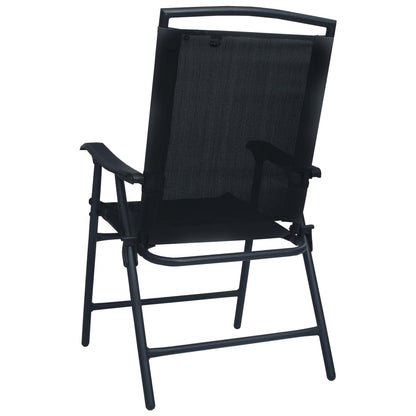 3Dílný Bistro Set Černý Ocel