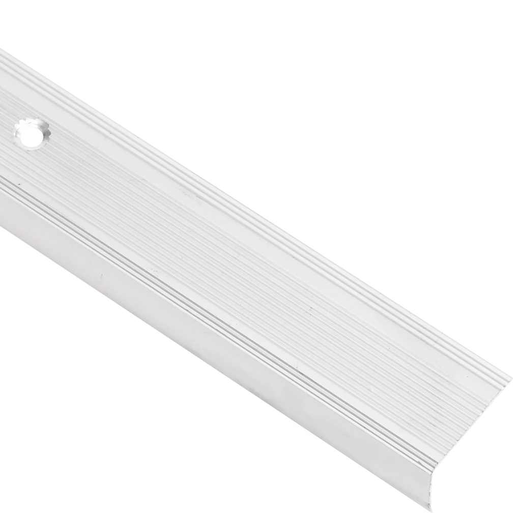 Schodové Hrany Ve Tvaru L 15 Ks Hliník 90 Cm Stříbrné