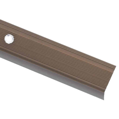 Schodové Hrany Ve Tvaru L 15 Ks Hliník 90 Cm Hnědé