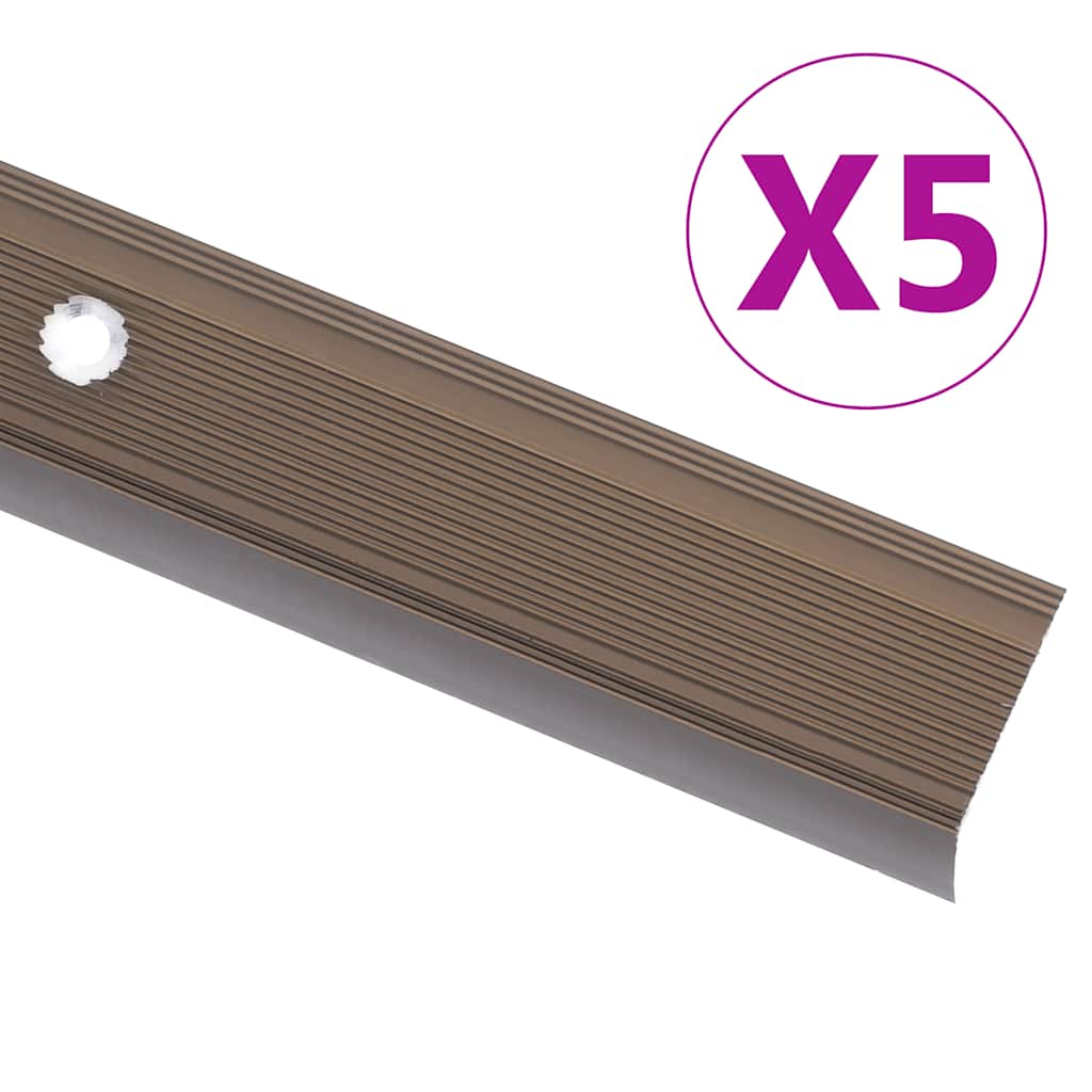Schodové Hrany Ve Tvaru L 15 Ks Hliník 90 Cm Stříbrné