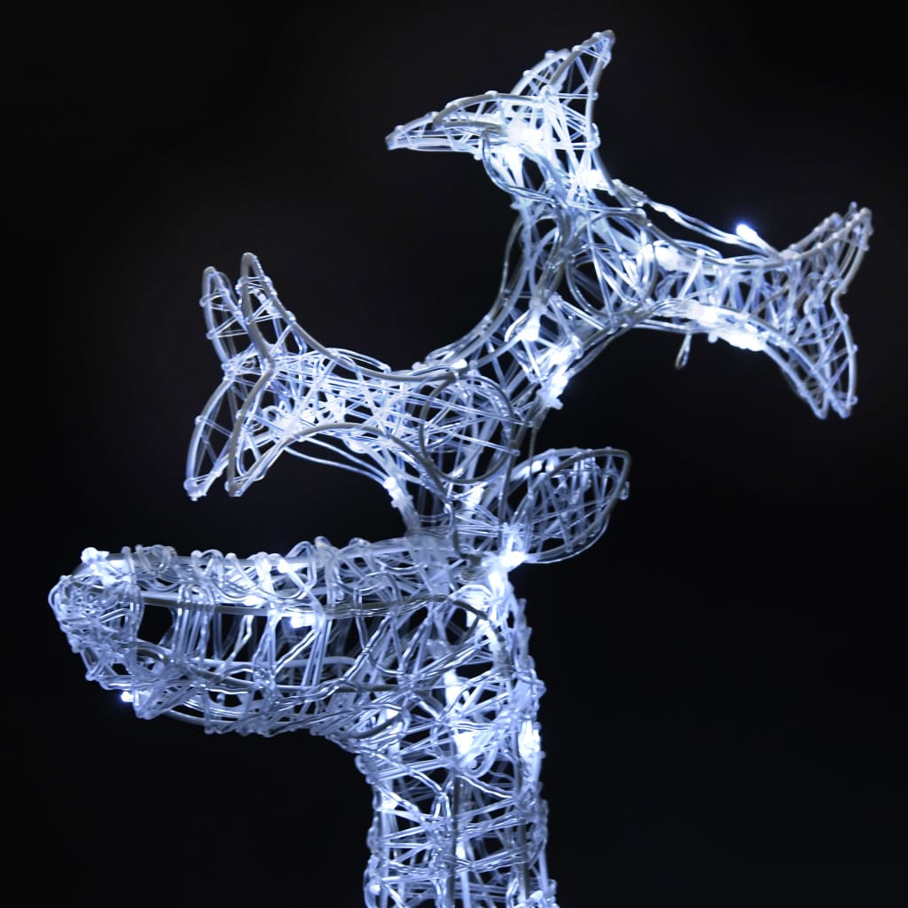 Sob Vánoční Dekorace 90 Led Diod Akryl Studená Bílá