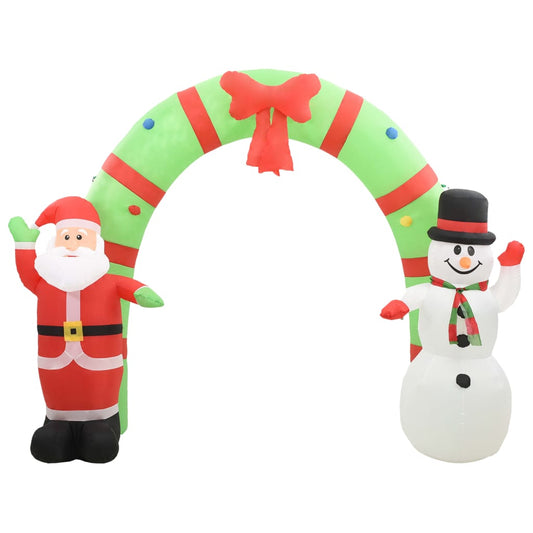 Vánoční Nafukovací Santa A Sněhulák Brána Led 300 X 90 X 223 Cm