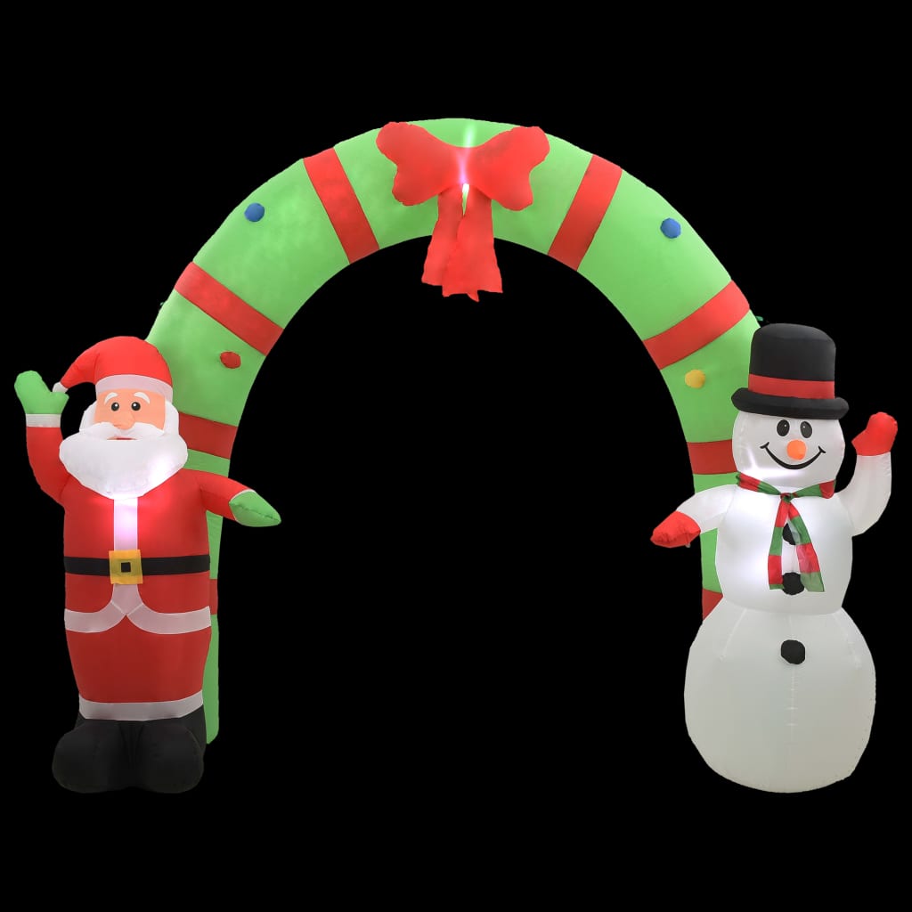 Vánoční Nafukovací Santa A Sněhulák Brána Led 300 X 90 X 223 Cm