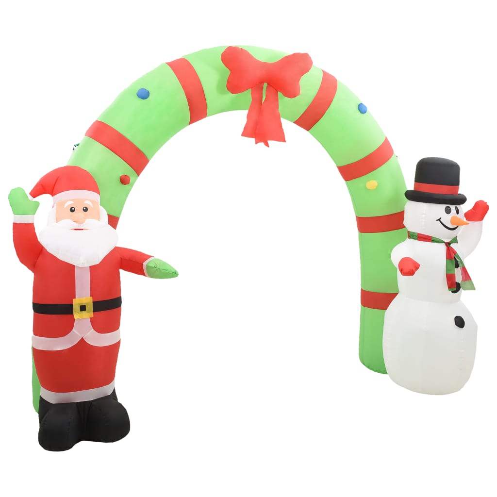 Vánoční Nafukovací Santa A Sněhulák Brána Led 300 X 90 X 223 Cm