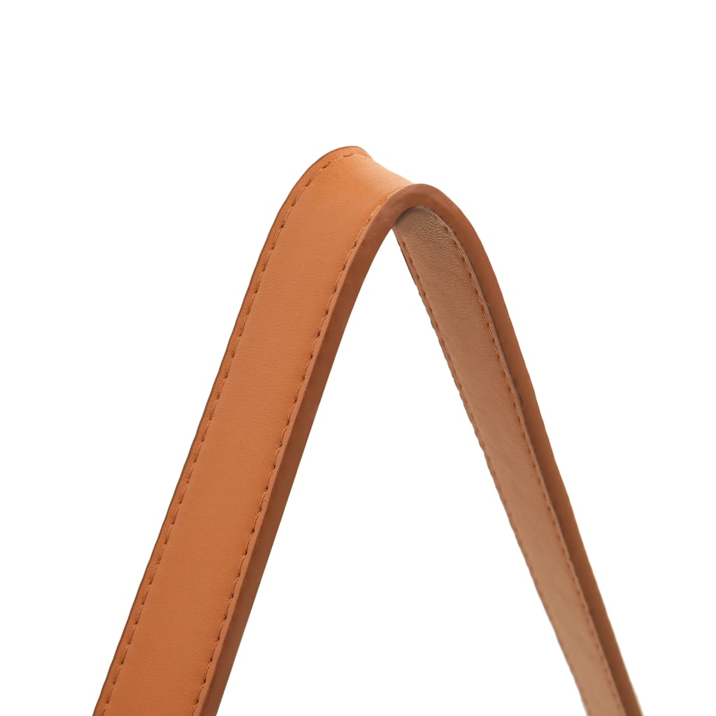 Nástěnné Zrcadlo S Popruhem 40 Cm Černé