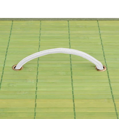 Bambusový Koš Na Prádlo S Jednou Přihrádkou Zelený 83 L