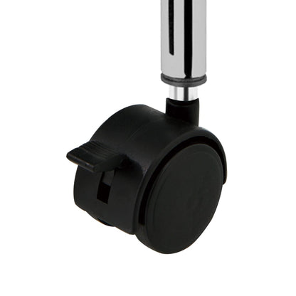 Mobilní Úložný Vozík Se 4 Zásuvkami Černý Plastový