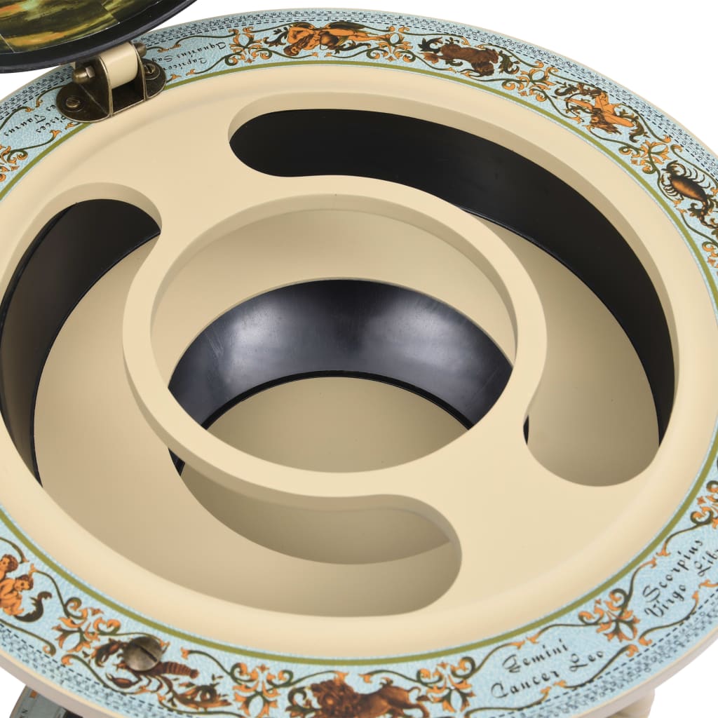 Stojan Na Víno Globus Bar Eukalyptové Dřevo Modrý