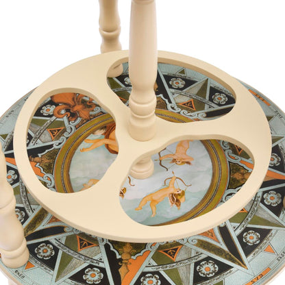 Stojan Na Víno Globus Bar Eukalyptové Dřevo Modrý