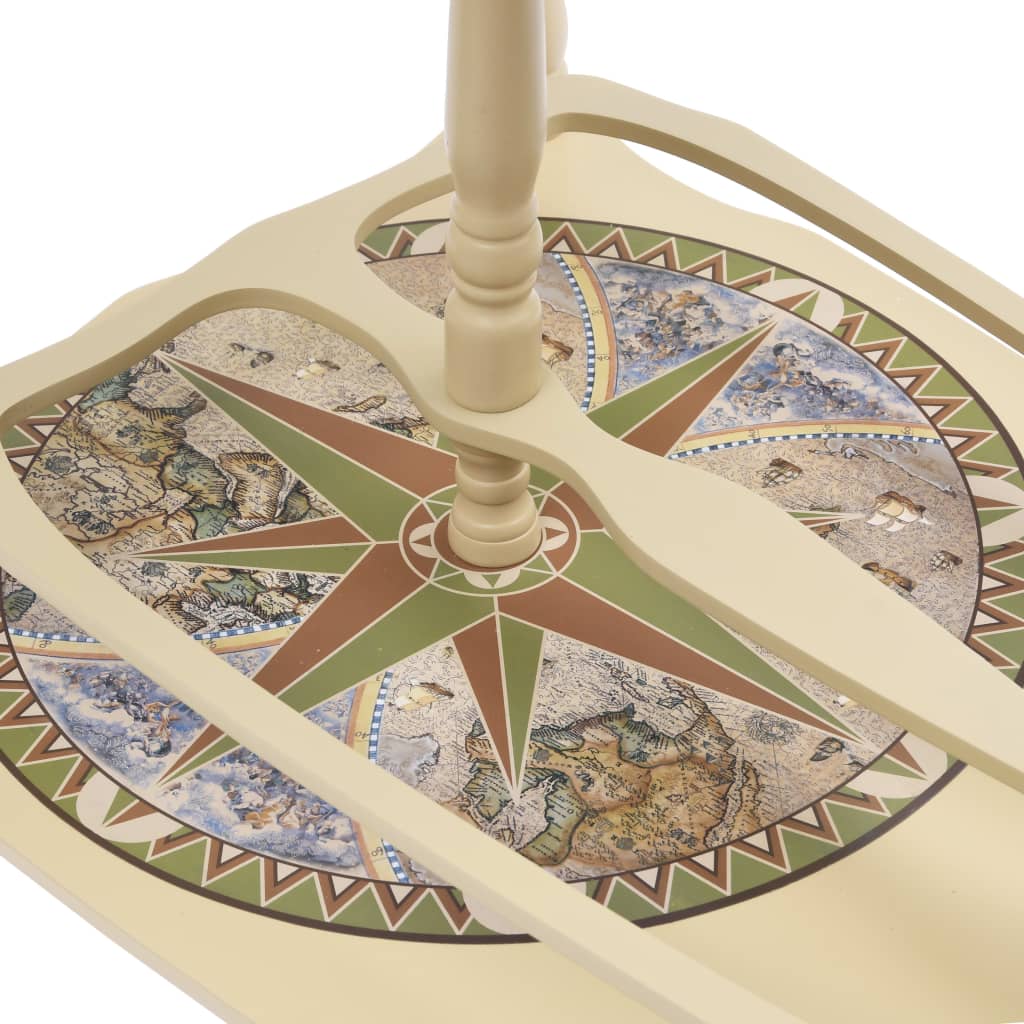 Volně Stojící Globus Bar Stojan Na Víno Eukalyptus Zelený