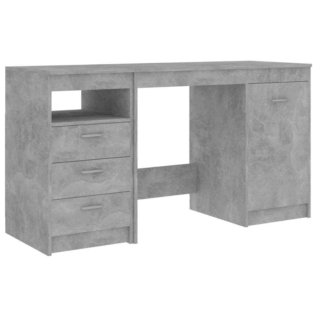 Psací Stůl Betonově Šedý 140 X 50 X 76 Cm Kompozitní Dřevo