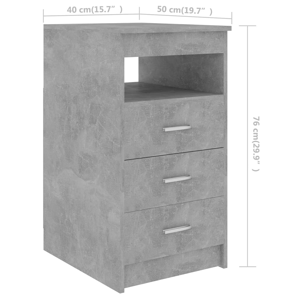 Psací Stůl Betonově Šedý 140 X 50 X 76 Cm Kompozitní Dřevo