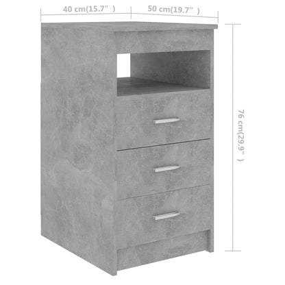 Psací Stůl Betonově Šedý 140 X 50 X 76 Cm Kompozitní Dřevo