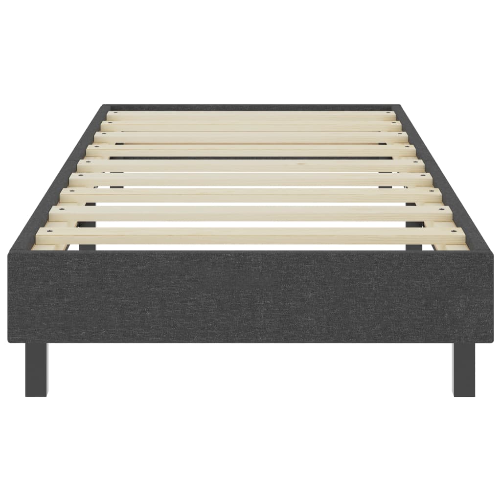 Postel Boxspring Tmavě Šedá Textil