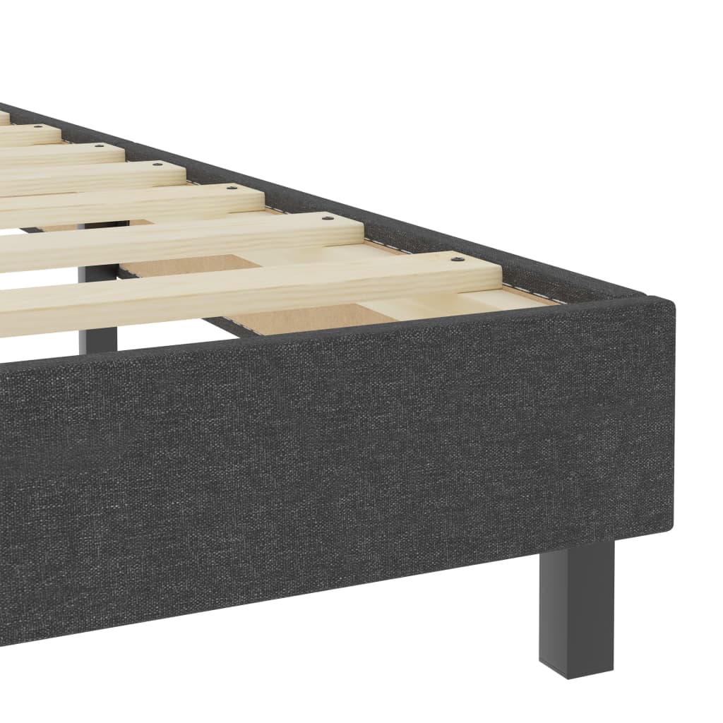 Postel Boxspring Tmavě Šedá Textil