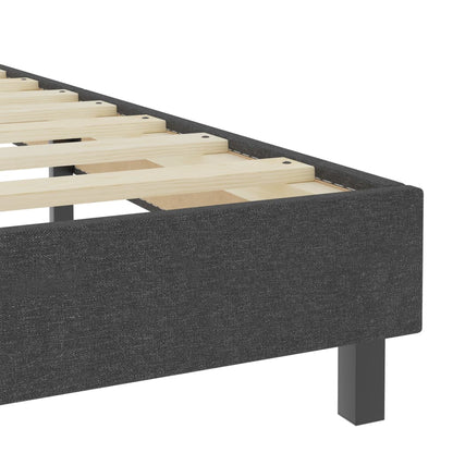 Postel Boxspring Tmavě Šedá Textil