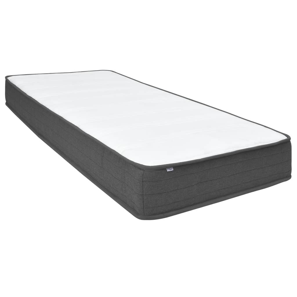 Postel Boxspring Tmavě Šedá Textil