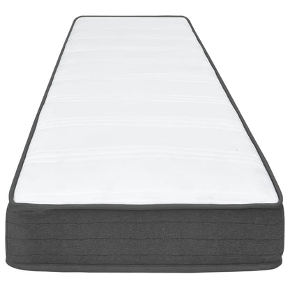 Postel Boxspring Tmavě Šedá Textil