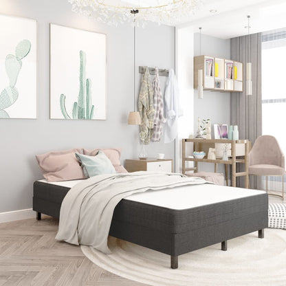 Postel Boxspring Tmavě Šedá Textil
