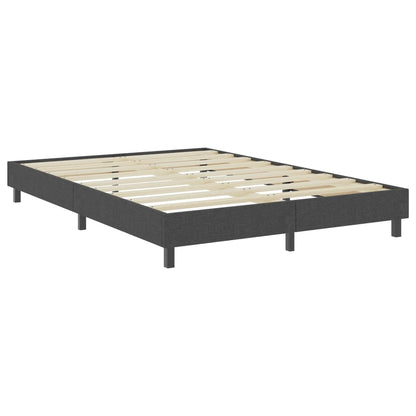 Postel Boxspring Tmavě Šedá Textil 180 X 200 Cm