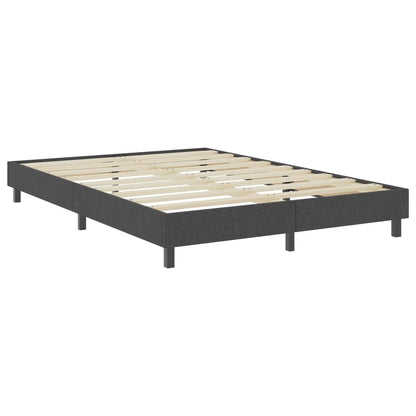 Postel Boxspring Tmavě Šedá Textil 180 X 200 Cm