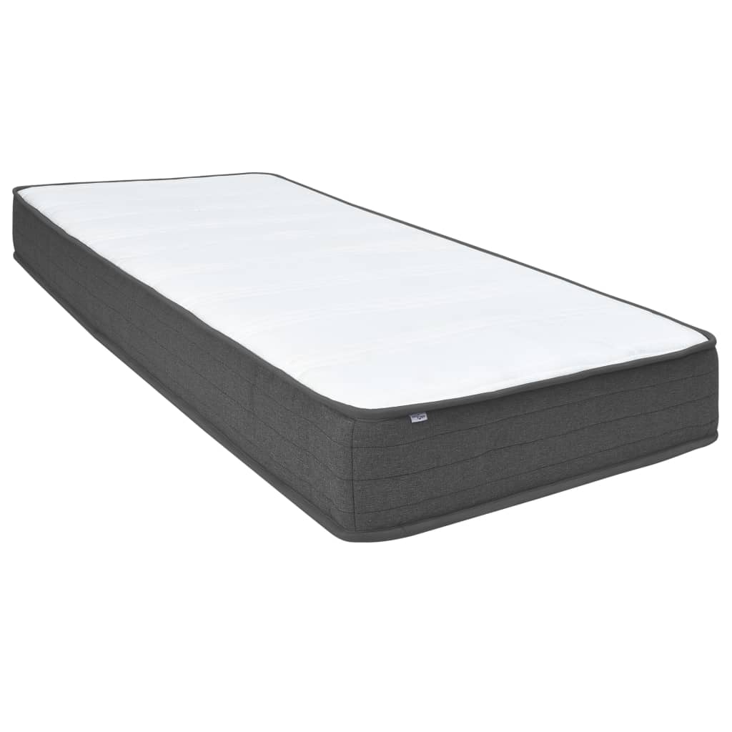 Postel Boxspring Tmavě Šedá Textil 180 X 200 Cm