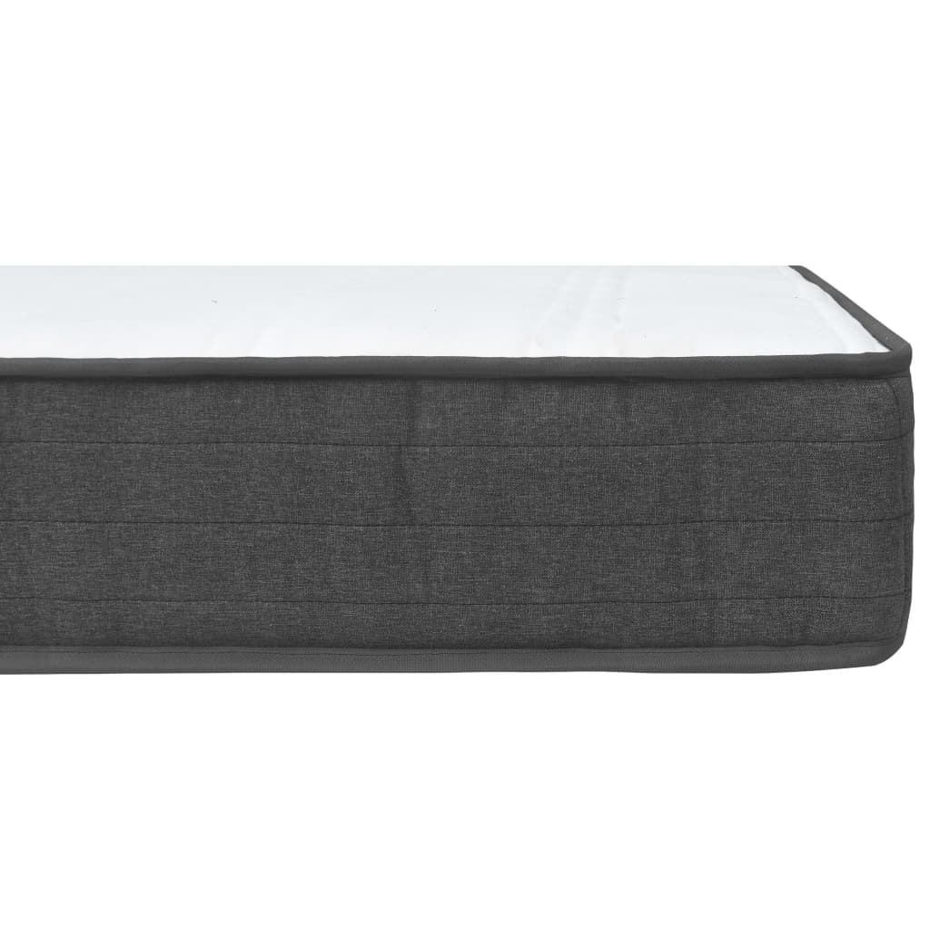 Postel Boxspring Tmavě Šedá Textil 180 X 200 Cm