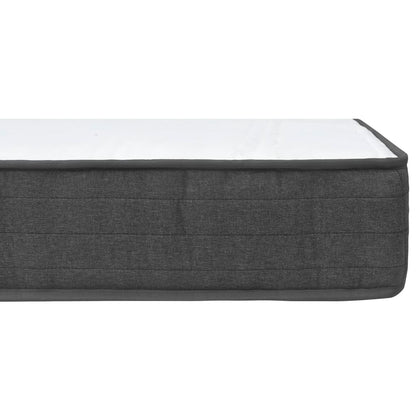Postel Boxspring Tmavě Šedá Textil 200 X 200 Cm