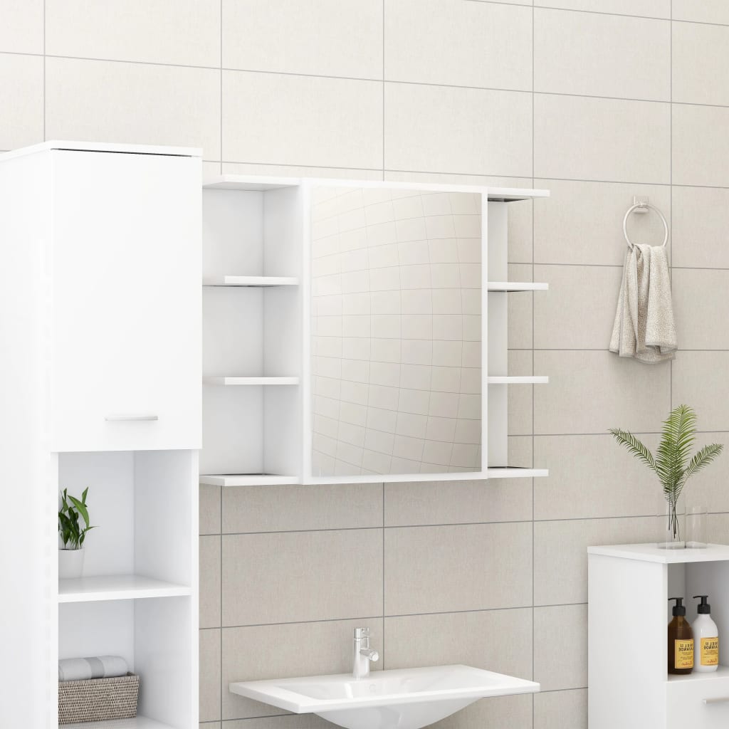 Koupelnová Skříňka Zrcadlo 80X20,5X64 Dřevotříska