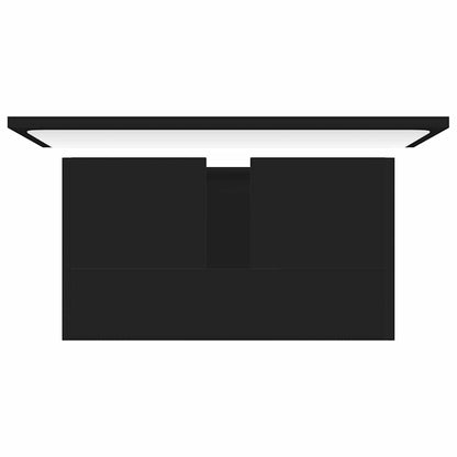 Set Koupelnového Nábytku Černý Dřevotříska