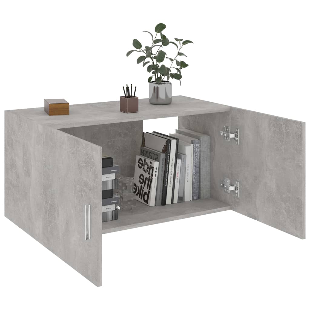 Nástěnná Skříňka Betonově Šedá 80X39X40 Cm Kompozitní Dřevo