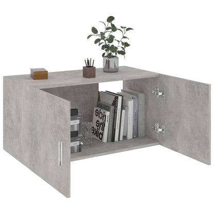 Nástěnná Skříňka Betonově Šedá 80X39X40 Cm Kompozitní Dřevo