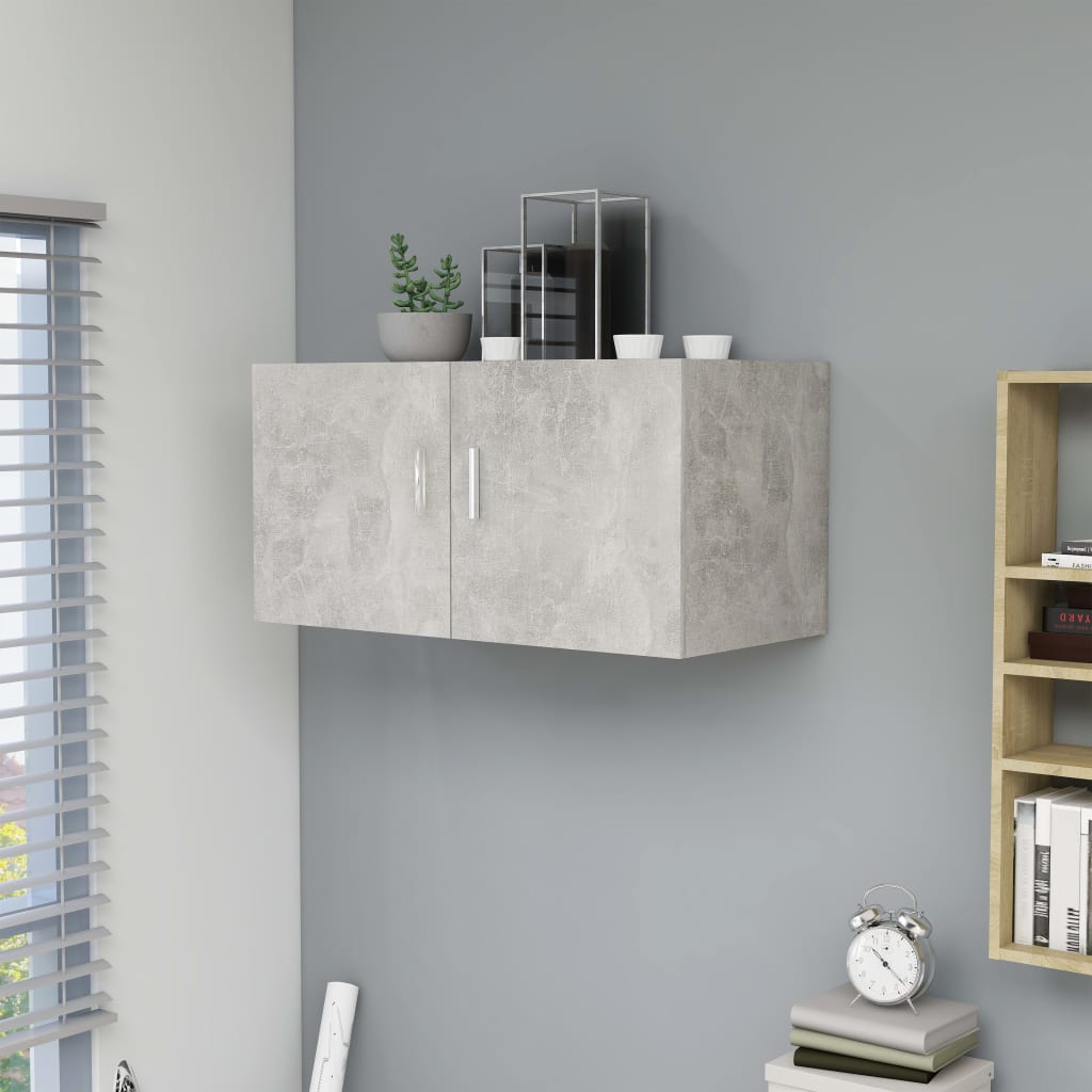 Nástěnná Skříňka Betonově Šedá 80X39X40 Cm Kompozitní Dřevo